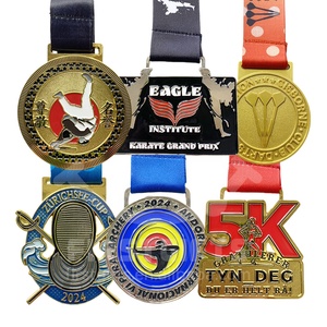 Großhandel Design Blanko-Metall Hochwertige Medaillen Brasilianisches Jiu-Jitsu Medaille Judo Jujutsu Taekwondo Karate Gold Auszeichnung Sportmedaille - Product Image 4