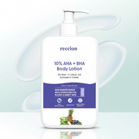 Hydratant exfoliant à 12 % d'acide glycolique, traite l'acné du dos, le KP et la sécheresse, lotion corporelle AHA aux acides lactique et citrique