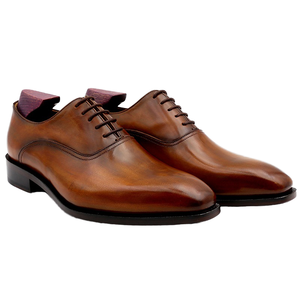Nouvelle Arrivée Chaussures Habillées de Luxe Oxford pour Hommes en Cuir de Veau Véritable Faites à la Main, Confort Personnalisé, Idéales pour Mariage, Bureau et Carrière - Product Image 1