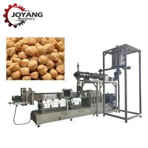 Extrudeuse de flocons de morceaux de soja et de pépites Machine à viande végétarienne prête à manger Ligne de production de viande de soja sèche