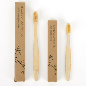 Échantillon Gratuit <span class=keywords><strong>Brosse</strong></span> à Dents pour Enfants 100% Bambou Biologique à Poils Souples, Marque Privée pour Usage Domestique des Enfants - Product Image 2