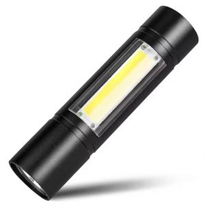 ไฟฉาย LED อลูมิเนียมกันน้ำ ชาร์จผ่าน USB ได้ ใช้สำหรับตั้งแคมป์ พกพาสะดวก พร้อมแสงอัลตราไวโอเลต - Product Image 3
