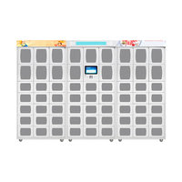 Distributeur Automatique Intelligent de Plats Chauds – Casier Efficace à Verrou Électronique – Distributeur de Nourriture Préassemblé 19 Compartiments en Acier Laminé à Froid – Certifié CE