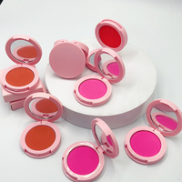 Nouvelle palette de fard à joues en forme ronde de 12 couleurs, emballage OEM, fard à joues individuel pour le visage, marque privée