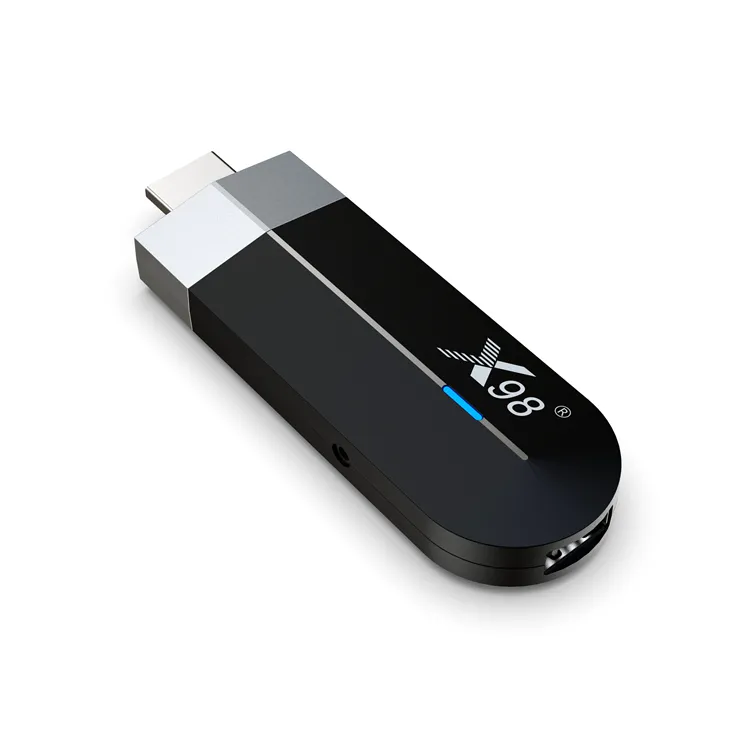 X98 s500 4k mini tv stick, 4gb/32gb banda dupla wi-fi rápido android 11.0 smart usb dongle tv box 2gb/16gb amlogic s905y4 chip