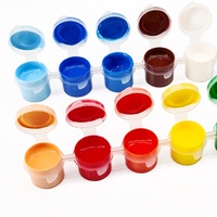 Peinture acrylique en bandelettes TBC, très vendue, pour artistes, kit de peinture DIY, 12 couleurs avec pinceau pour enfants