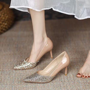 Pointed Toe Heels Sandals Designer 2026 New Heels Sexy Heeled Sandals Fashion High Quality Light <b>for</b> <b>Women</b> and Lady Stylish - Product Image 4