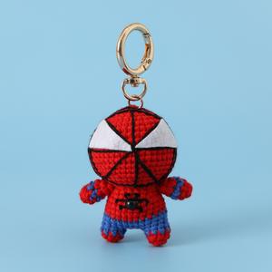 Manwei série style japonais crochet voiture porte-clés laine-fini Xuefei pendentif garçons PP coton remplissage épicerie objet décoratif - Product Image 4