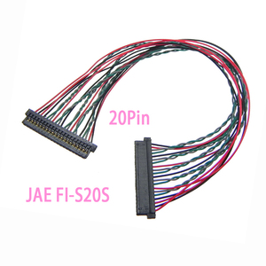 Câble LVDS JAE FI-S20S 20 broches, pas de 1,25 mm, assemblage de câbles haute température pour câblage interne d'équipements d'affichage embarqués - Product Image 1