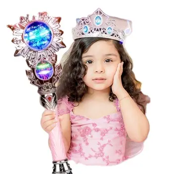 Nouveau design Princesse Belle Lumière UP Fée Filles Enfants Jouet Musical Led Clignotant Allumer Baguette Magique jouets