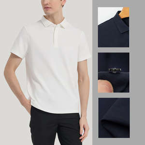 Camiseta Polo para <span class=keywords><strong>Hombre</strong></span> Yiyi de 260g, Premium, Mezcla de Modal, Sin Costuras, Prensada en Caliente, Modelo Windsor, Agradable al Tacto y Transpirable, Manga Corta - Product Image 1