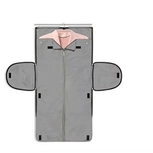 BSCI factory 2-in-1 Polyester Carry-on Garment Bag for Travel with <b>Shoe</b> Compartment, <b>Storage</b> Bin, and <b>Hanging</b> Suit Bags - Product Image 3