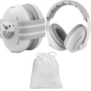 واقيات أذن للأطفال الرضع من 3-48 شهرًا، قابلة للتعديل، غير قابلة للانزلاق، مصنوعة من البلاستيك ABS، لحماية السمع أثناء النوم، مع راحة في الارتداء - Product Image 2