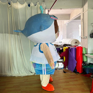 Costume de mascotte de garçon de baleine d'événement aquatique d'entreprise pour la Promotion de carnaval outils de promotion exposition de marque de Cosplay garantie - Product Image 2