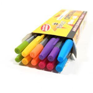 Le fabricant fournit des stylos à bille de 0,5 mm avec recharge en plastique et capuchon, disponibles en 6 couleurs. - Product Image 3