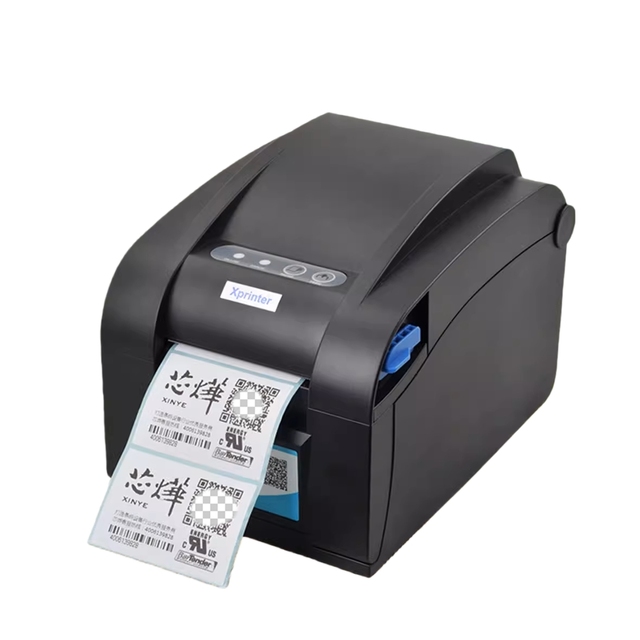 Cost-Effective Compact XP-358BM Thermal Barcode Labeling Machine Milk Tea Shop USB/Serial/Ethernet + for 80mm Paper Stock