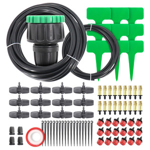 Kit de riego por goteo con tubería de 1/2 pulgada, sistema automático de riego para jardín, juego de plásticos de ingeniería de bajo consumo para plantas de exterior - Product Image 1
