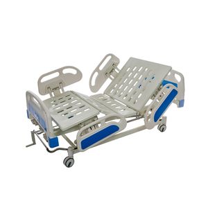 <span class=keywords><strong>Lit</strong></span> d'hôpital manuel en métal ABS pliant à trois manivelles pour soins médicaux à domicile soins aux personnes âgées handicapés psychiatriques - Product Image 2