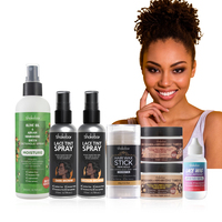 Kit d'installation de perruque personnalisé avec spray fixant pour dentelle, gel coiffant pour bords, gel pour tresses, dissolvant de colle pour dentelle, bâton de cire et spray teinté pour dentelle de perruque