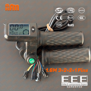 Kontrol kolu göstergesi ve gaz kelebeği LCD ekran Ebike büküm kilit anahtarı ile 36V-72V elektrikli bisiklet Cruise gaz kontrol - Product Image 2