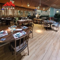 FUSHAN Dessus de table bistro taille personnalisée Café en bois mélamine Dessus de table de restaurant