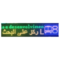 Panneau de signalisation de destination led pour bus de ville, message en cours d'exécution ultra mince ADAS DMS MDVR écran d'affichage