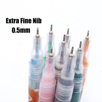 Fournitures d'art Stylos professionnels Marqueur de peinture acrylique en pointes métalliques de 0.5mm