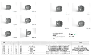 Chuyển đổi điện ống dẫn hộp kim loại Ổ cắm đơn Muti gang vuông bát giác thép mạ kẽm Thanh Móc Áo Hộp nối với khung - Product Image 5