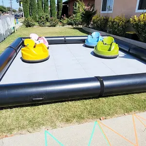 Kín khí Inflatable Bumper xe đua theo dõi lĩnh vực bên cho thuê đua theo dõi Arena Bumper xe lĩnh vực Inflatable cho trẻ em Toddler