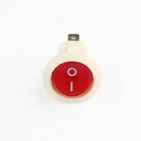 Prix usine KCD8 6A 250VAC On Off 3 broches interrupteur de lampe LED interrupteur à bascule rond
