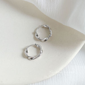 Aretes Geométricos de <span class=keywords><strong>Plata</strong></span> Esterlina 925 para Mujer Joyería de Moda con <span class=keywords><strong>Cadena</strong></span> de Borla - Product Image 2