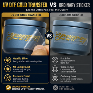 Etiquetas de Transferencia UV DTF Personalizadas, Pegatinas Metálicas 3D con Logotipo, Película Desprendible para Vasos, Botellas y Embalajes OEM - Product Image 2