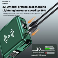 Cargador Inalámbrico Portátil de Alta Capacidad 15000mah con Carga Rápida de 22.5W, Batería de Litio-Polímero, Venta al Por Mayor del Fabricante