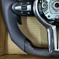 Volant pour BMW Série 2 3 5 X4 X3 M4 F30 F35 F31 F32 F10 F20 F18 F11 F07 M3 M5 E90 avec volant en fibre de carbone LED