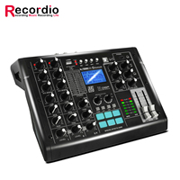 Mélangeur audio compact GAX-SK4 à 4 canaux avec entrée USB/Blueteeth pour podcasting et streaming