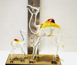 Murano Glass Factory Price Indoor Decoration Transparent Elk Reindeer Crystal Camel Sublimation Blank Christmas Decoration - Product Image 2