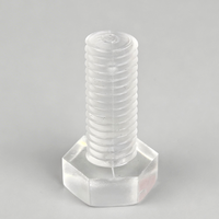 Vis à tête hexagonale en polycarbonate M3 M4 M5 M6 M8 M10 M12 M16 M20, boulons en plastique