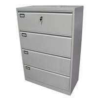 Meuble de bureau en acier, armoire de rangement avec tiroirs, armoire à dossiers à 4 tiroirs