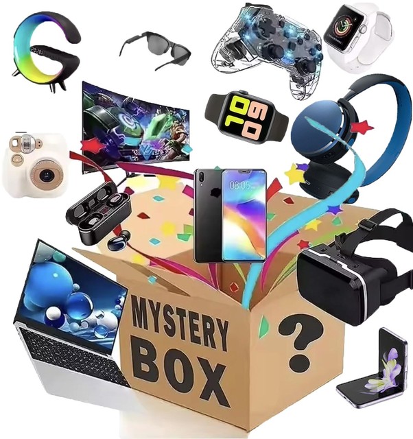 Electronics Mystery Box  Electronic Gaming Action Camera Earphone Smart Speaker Lucky Electronics Vintage Mystery Box