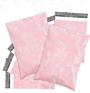 Enveloppe d'expédition pour petites entreprises, sac à ordures auto-adhésif rose en plastique polyéthylène pour emballage de cadeaux - Product Image 1