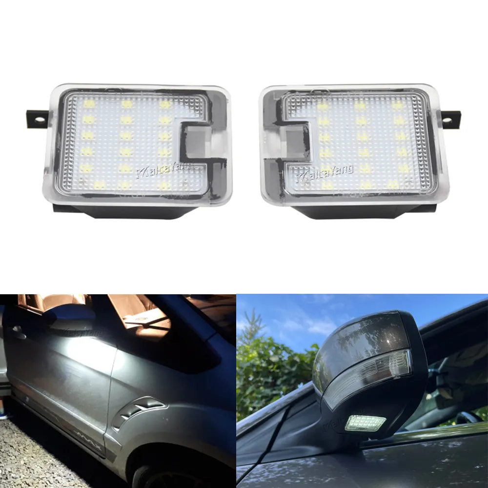 Voor Ford S-Max C-Max Kuga Escape Monde 4 Focus 3 Grand 2 Puddle Lamp Canbus Led onder Side Spiegel Licht