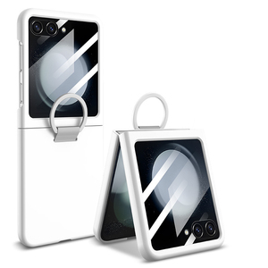 Grosir kulit Premium merasa keras PC telepon <span class=keywords><strong>Cses</strong></span> dengan cincin pemegang kustom Shockproof penutup telepon untuk Sasmung Z Flip 7 6 5 - Product Image 3