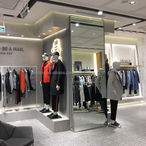 Disposizione diretta su misura di fabbrica di abbigliamento da uomo di fascia alta in legno rack da uomo negozio espositori interni di abiti firmati <span class=keywords><strong>negozi</strong></span> - Product Image 1