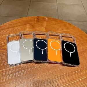 เคสโทรศัพท์แม่เหล็กสีทางการ TPU+อะคริลิค ปี 2026 พร้อมกล่อง สำหรับ iPhone 17 16 15 Pro  แบบใส รองรับการชาร์จไร้สาย - Product Image 1