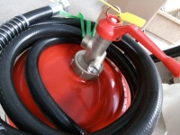 Extincteur à poudre sèche ABC sur chariot 45L, certifié CE, robuste, pour usine de grande taille, protection incendie électrique