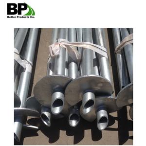 घर के निर्माण के लिए एएसटीएम ए153 गोल शाफ्ट हेलिकल पाइल्स को पूरा करने के लिए अधिक भार क्षमता वाली हॉट डिप गैल्वेनाइज्ड - Product Image 5