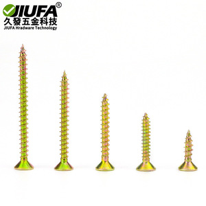 สกรูเกลียวปล่อยหัวจมฟิลลิปส์ ยี่ห้อ JiuFa ขนาด M4x16 ชุบสังกะสี สำหรับงานไม้ - Product Image 2