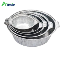 Contenants en aluminium jetables de qualité alimentaire avec couvercles Fabricant en vrac de contenants en aluminium pour aliments Pot en aluminium pour aliments en avion