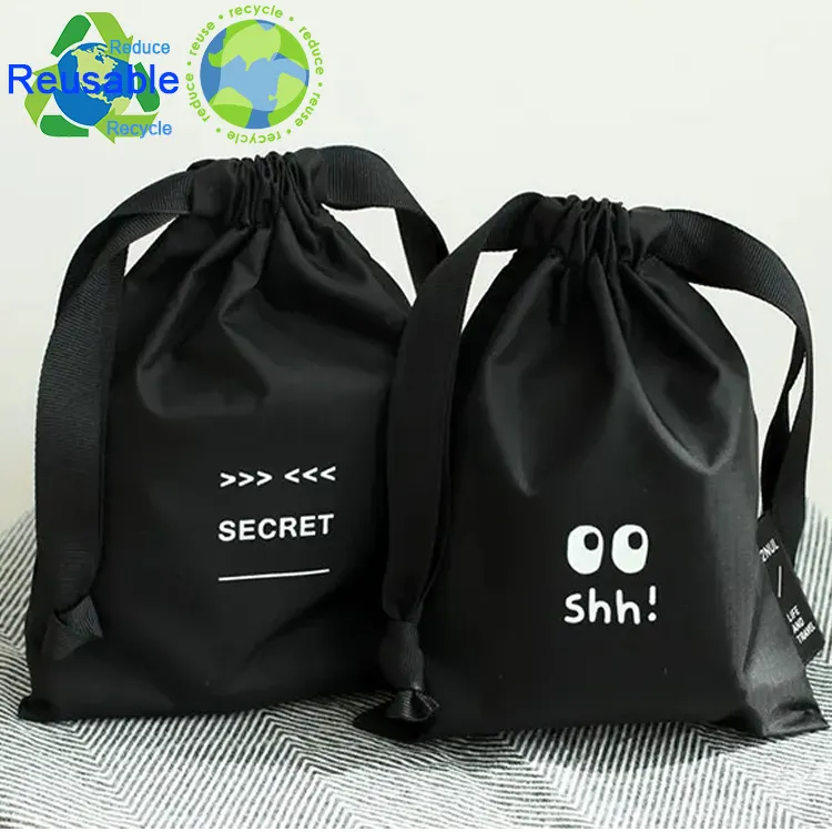 Customized Backpack Gym Sport Yoga Pack Drawstring Draw Pull Back Cloth Tote Canvas Draw String Bag With Inside Pockets