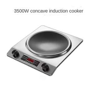เตาเหนี่ยวนำไฟฟ้า3500W สแตนเลสสำหรับการค้าเปลือกการควบคุมเตาเหนี่ยวนำไฟฟ้า
